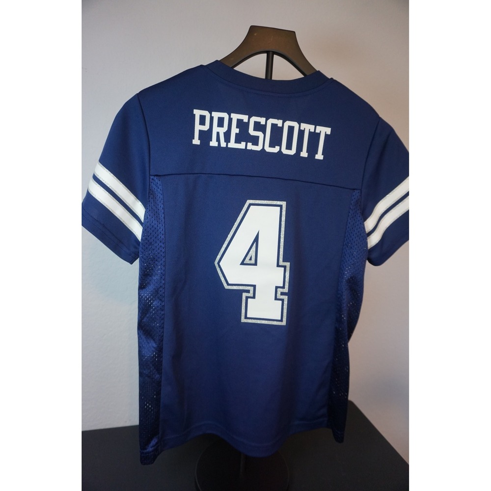 Dallas Cowboys Dak Prescott 4 Jersey Navy Blue DC7030WM Size S